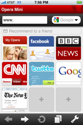 opera10 iphone